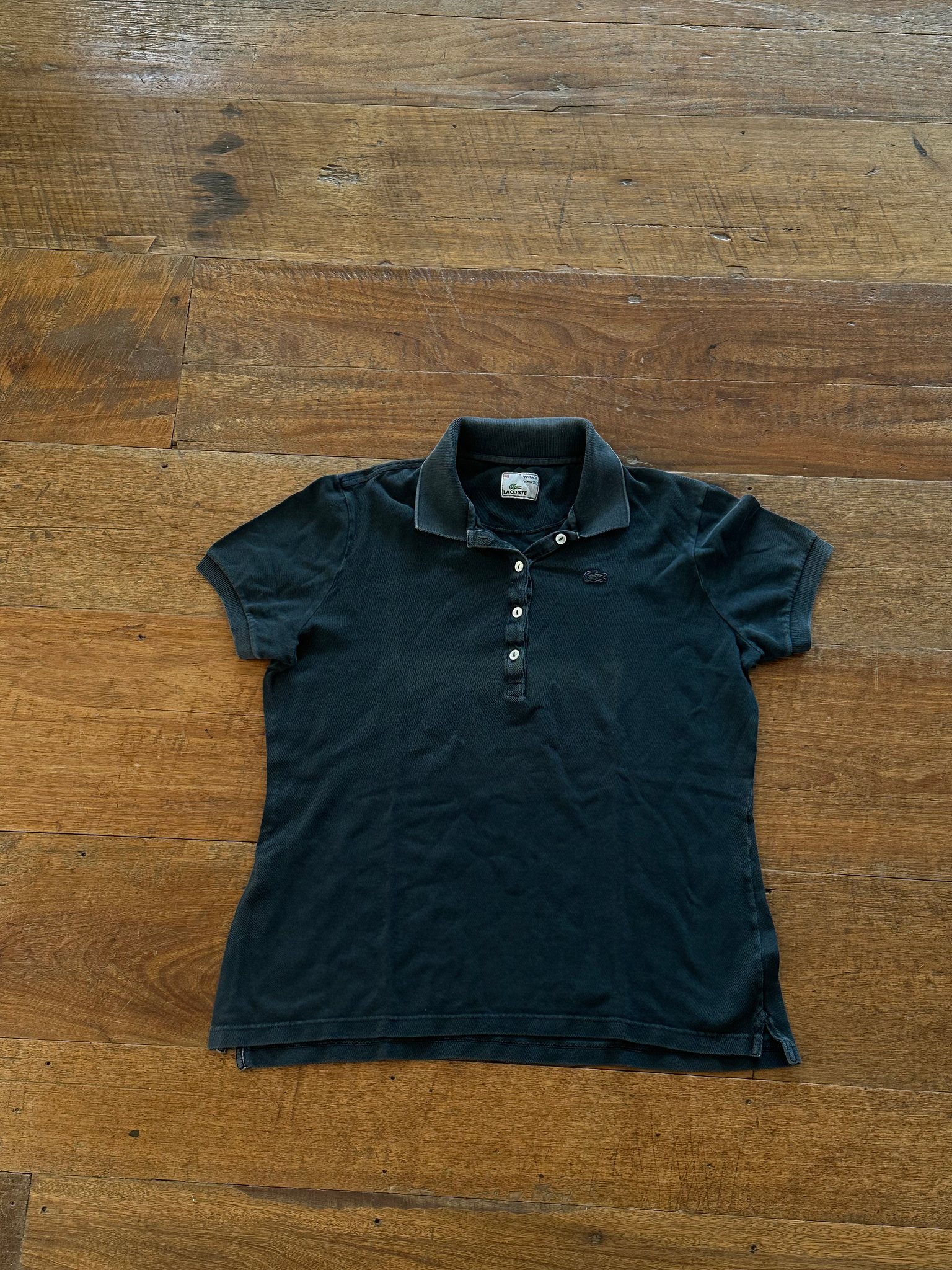 Women's Lacoste Vintage Washed Polo (46)