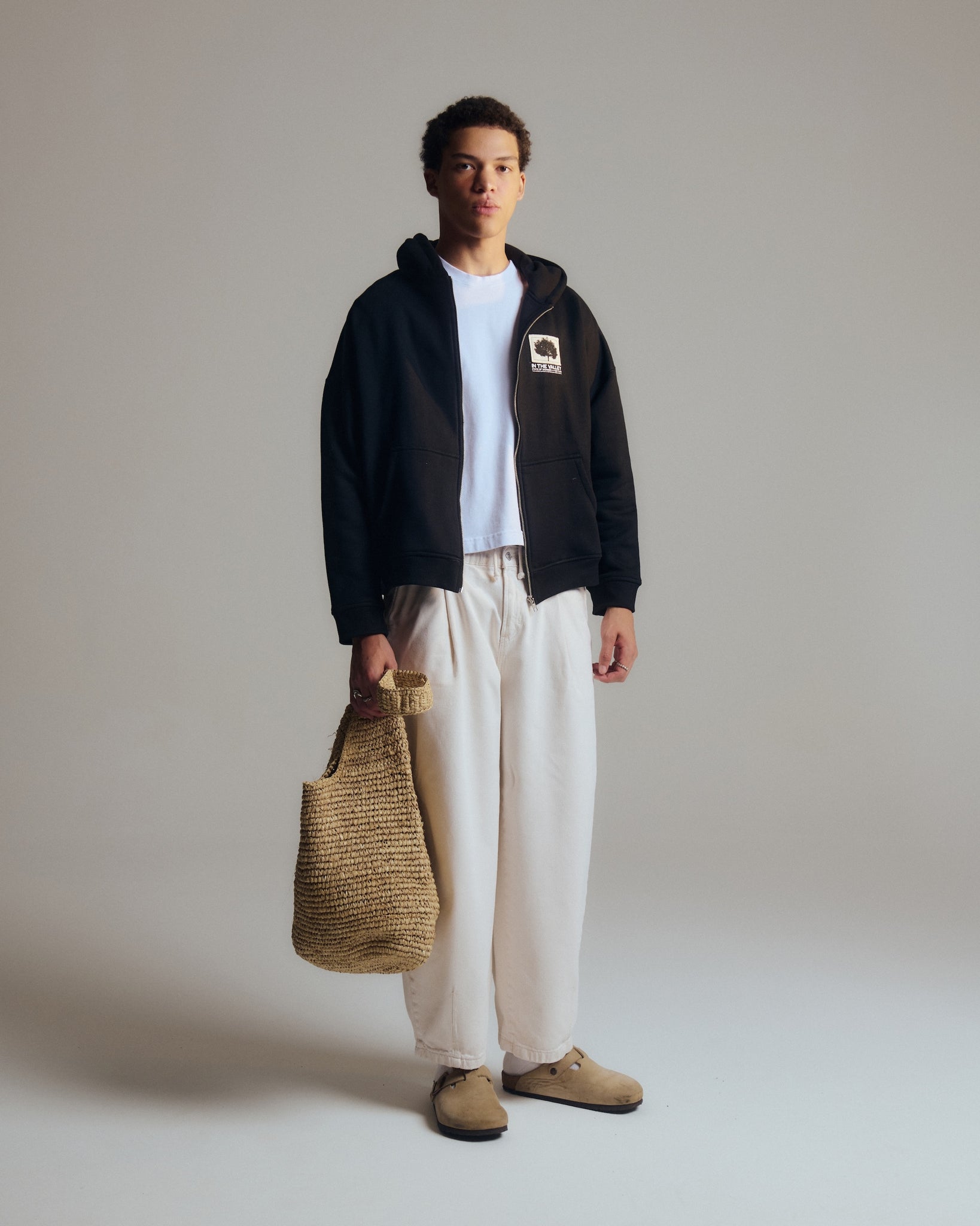 Support-your-local-tree Boxy Zip-up