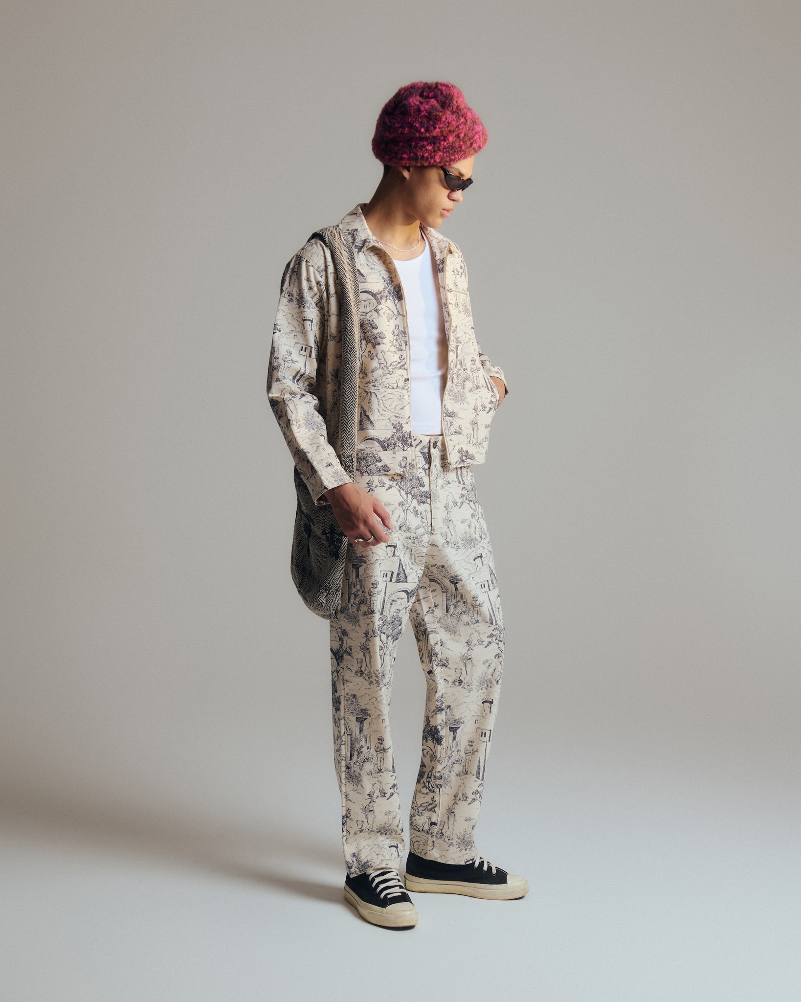 Toile Cropped Workwear Jacket
