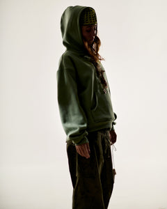 Moss Boxy Hoodie