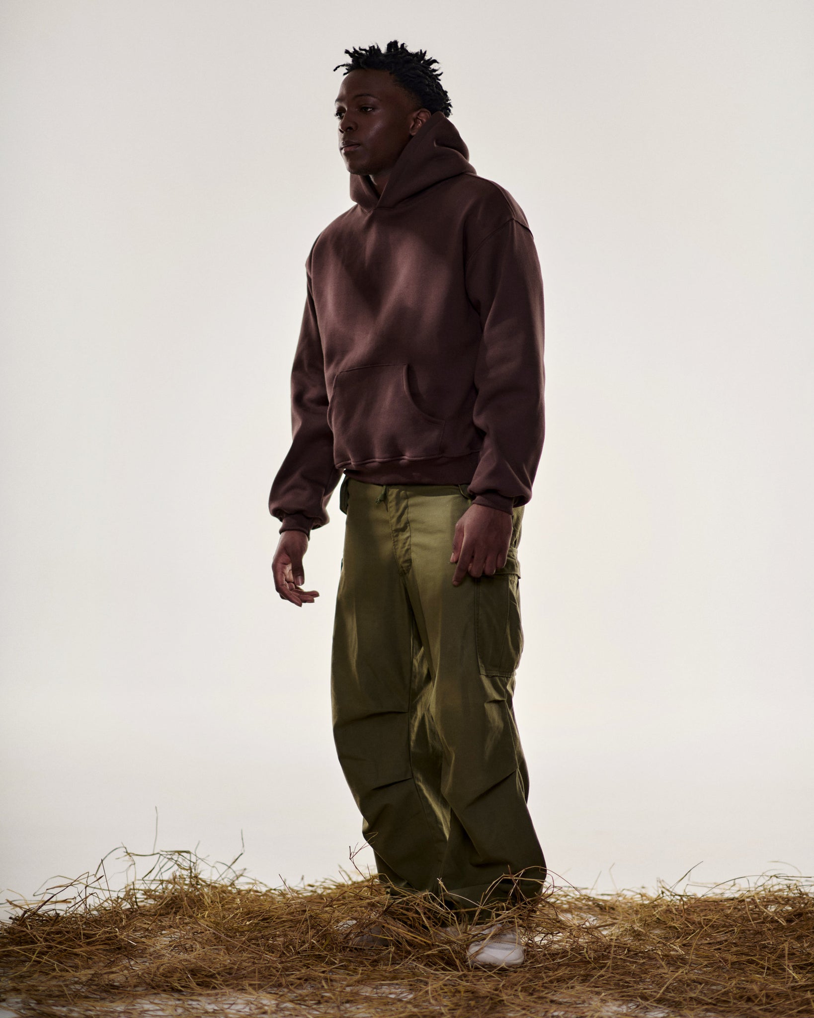 Brown Boxy Hoodie