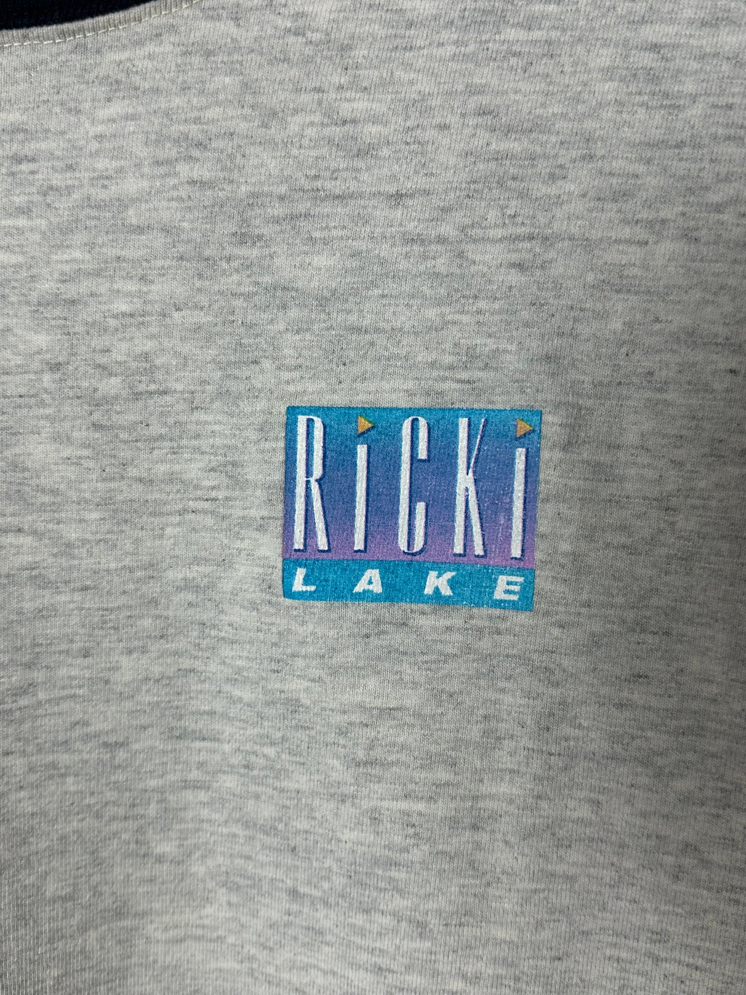Ricki Lake Grey Ringer T (XL/XXL)