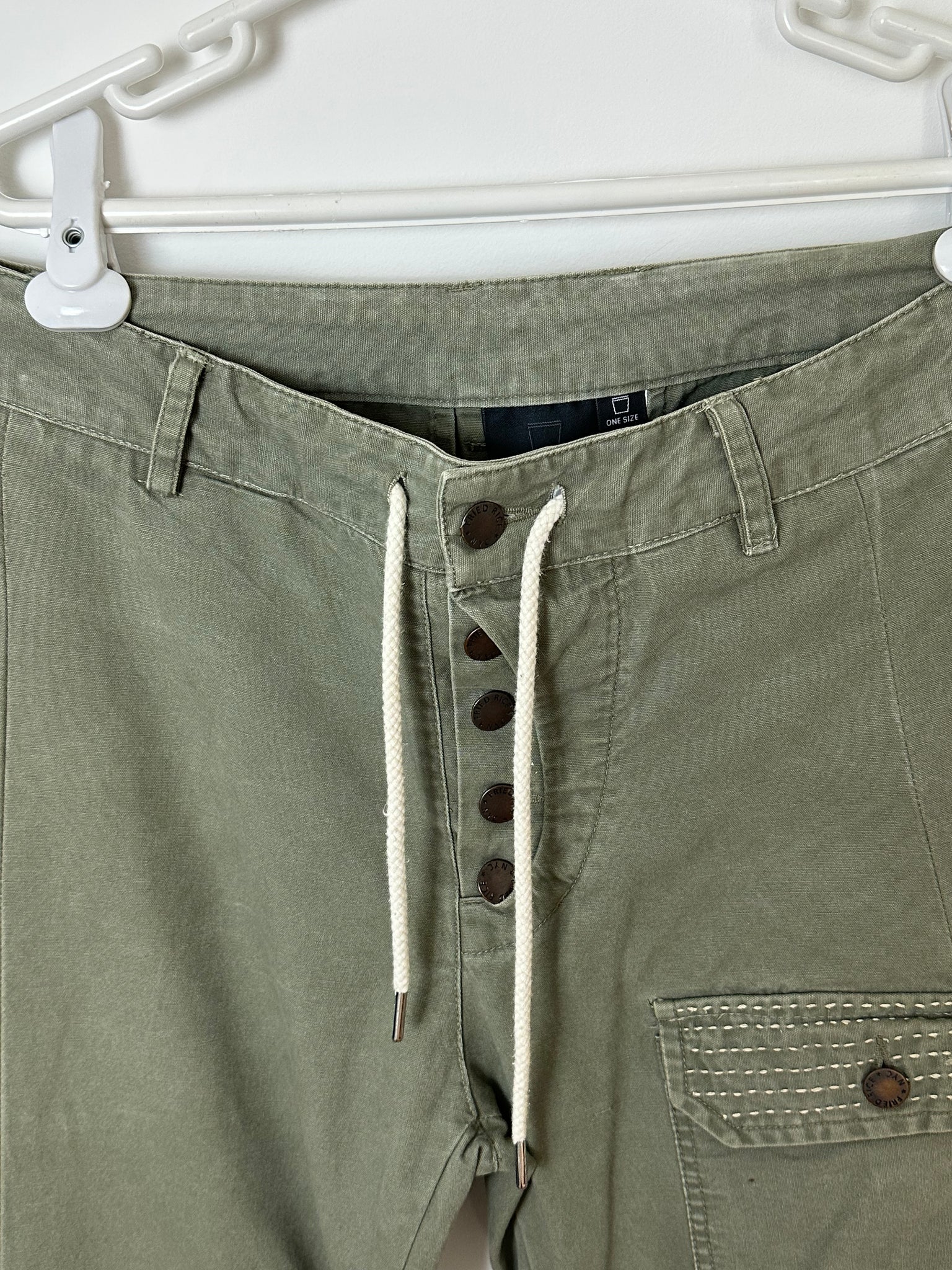 Fried Rice NYC 'Sashiko' Wide Leg Pants (OS)