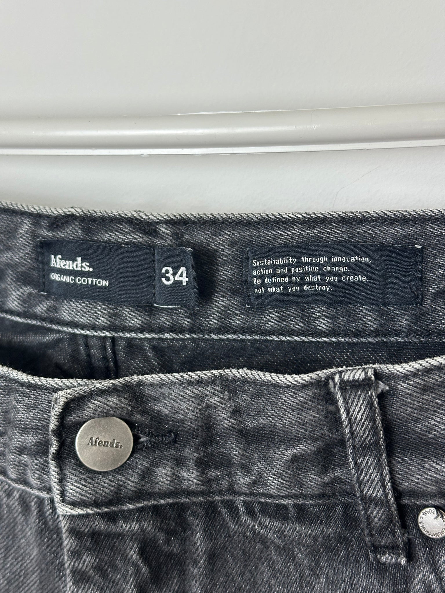 Black Trimmed Afends Jorts (42)